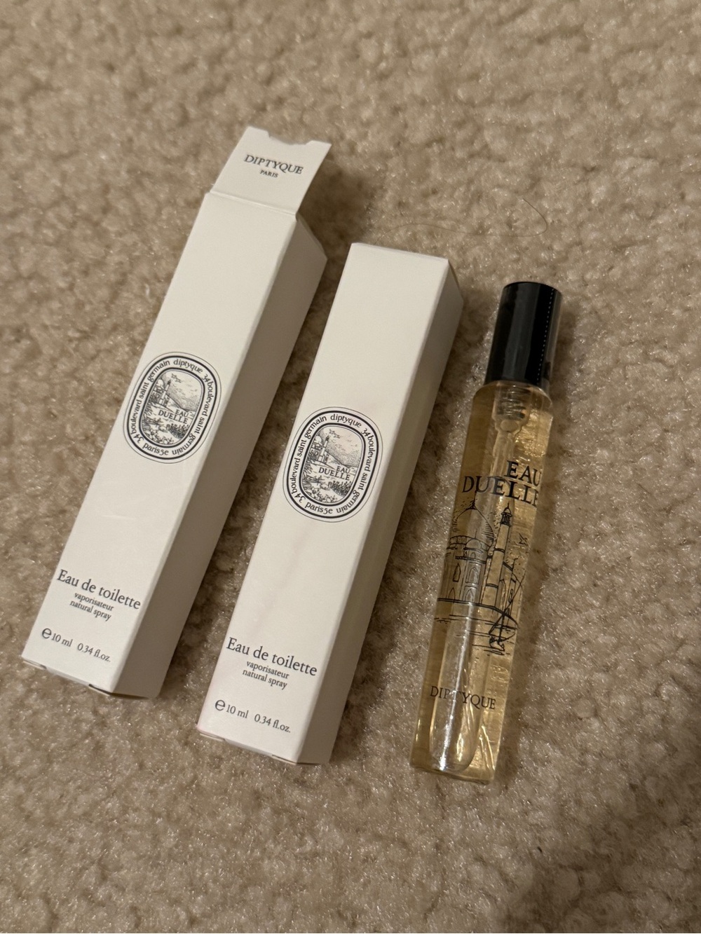 Diptyque Eau Duelle EDT 10ml Travel Spray Set of 2